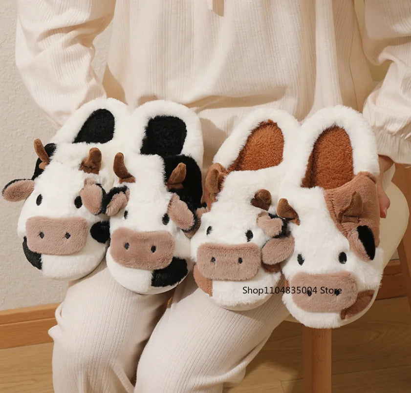 Coziee Cute Cow Slippers